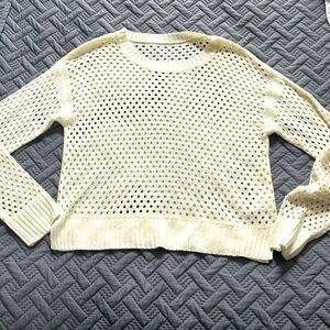 XL Amazon cutout sweater ivory